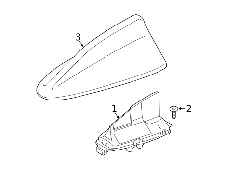 Antenna & Radio for 2021 BMW X7 #4