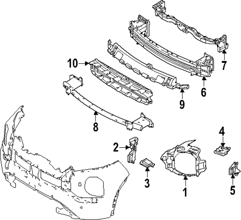 Bumper & Components - Front for 2025 Mitsubishi Outlander #3