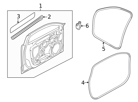 Door & Components for 2025 Audi A3 Quattro #0