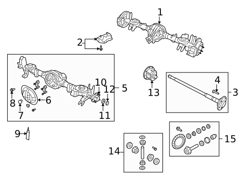 Axle & Differential for 2008 Dodge Nitro #0