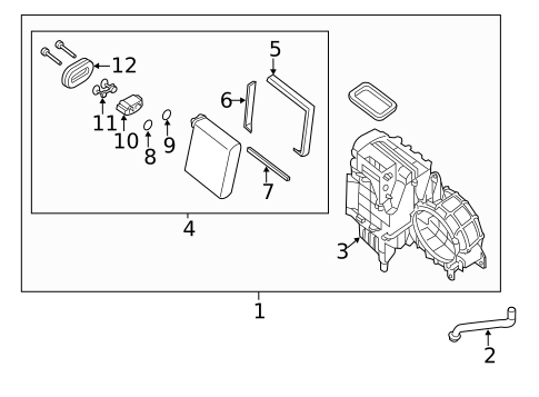 Condenser, Compressor & Lines for 2014 Nissan Pathfinder #3