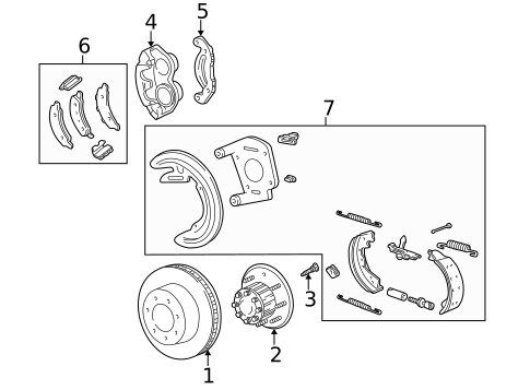 Drums & Rotors for 2004 Ford Excursion #0