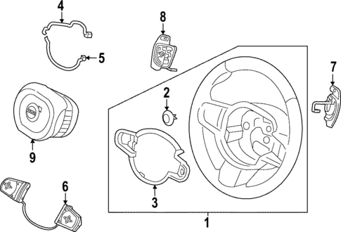 Steering Wheel & Trim for 2021 Volvo XC60 #2