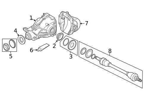 Axle & Differential for 2017 BMW 650i #0