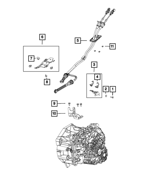 Gearshift Controls and Related Parts for 2019 Jeep Renegade #1