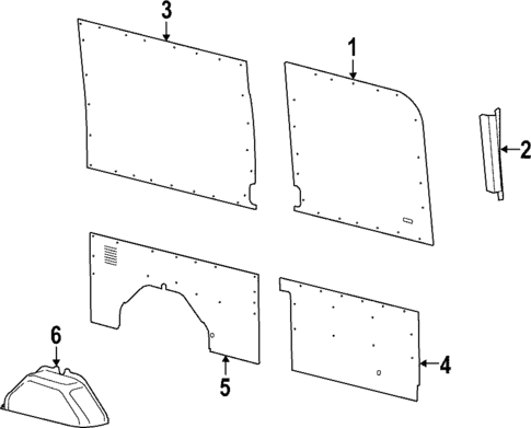Interior Trim - Side Panel for 2025 Ford E-Transit #8
