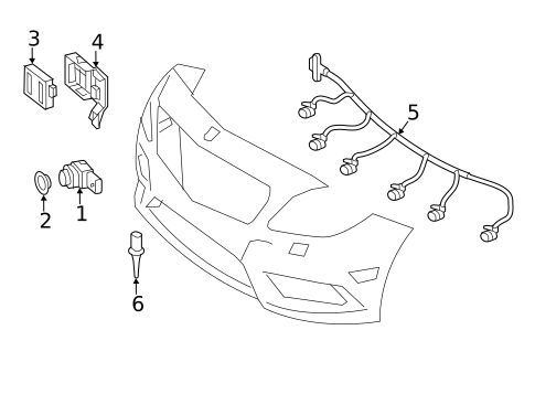 Bumper & Components - Front for 2015 Mercedes-Benz CLA45 AMG #3