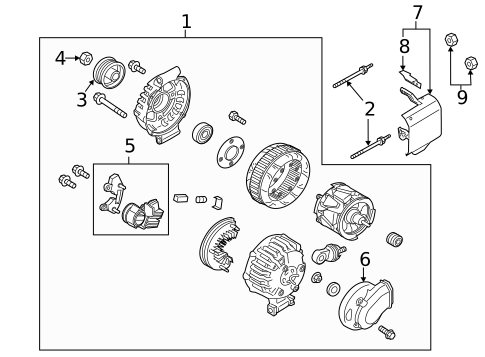 Alternator for 2014 Mazda 5 #0
