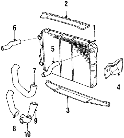 Radiator & Components for 1986 Jaguar XJS #0
