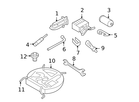 Jack & Components for 2011 Volkswagen Jetta #2