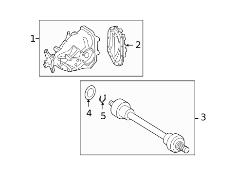 Axle & Differential for 2010 Mercedes-Benz CL550 #0