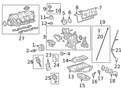 Engine Parts for 2018 Lexus RX450hL #29