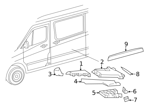 Ducts for 2013 Mercedes-Benz Sprinter 3500 #2
