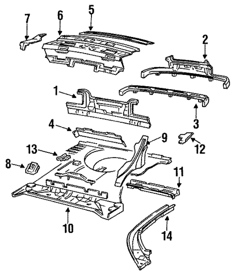 Rear Body for 1993 Pontiac Grand Prix #0