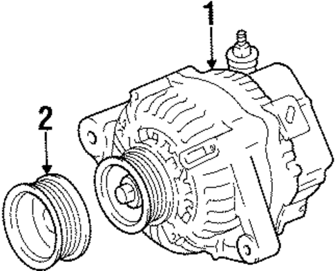 Alternator for 1998 Chevrolet Prizm #1