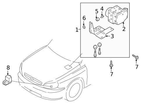 Anti-Lock Brakes for 2004 Kia Rio #0