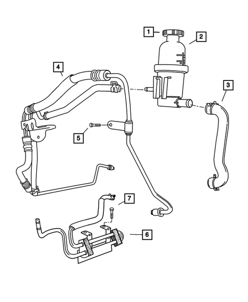 Power Steering Hoses for 2006 Chrysler PT Cruiser #2
