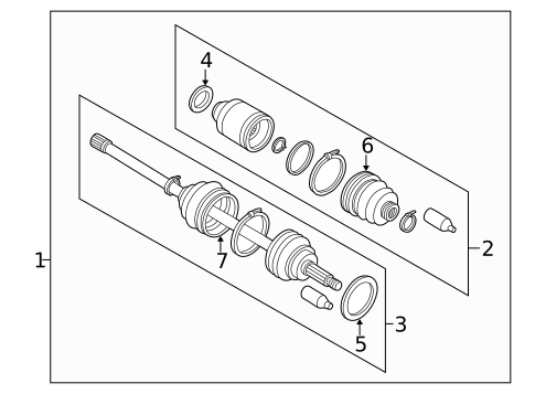 Drive Axles for 1996 Subaru Legacy #1