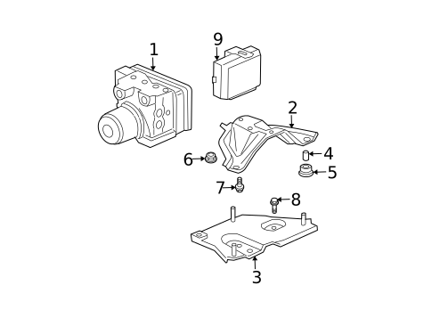 Anti-Lock Brakes for 2003 Acura MDX #2