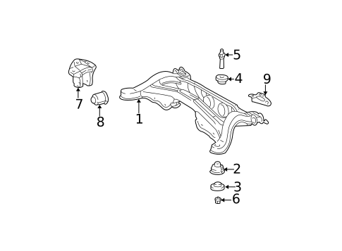 Rear Suspension for 2007 Toyota Highlander #3