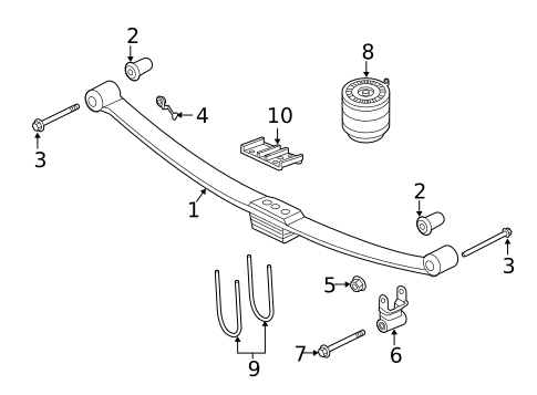 Rear Suspension for 2022 Ram 3500 #2