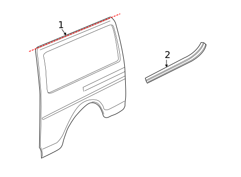 Side Panel & Components for 1996 Chevrolet Express 3500 #0