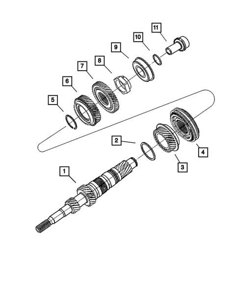 Gear Train for 2003 Chrysler Sebring #1
