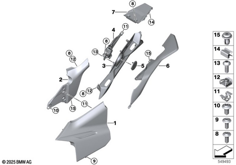 Motorcycle Trim Section, Windshield for 2025 BMW-Motorrad R 1300 RT #3