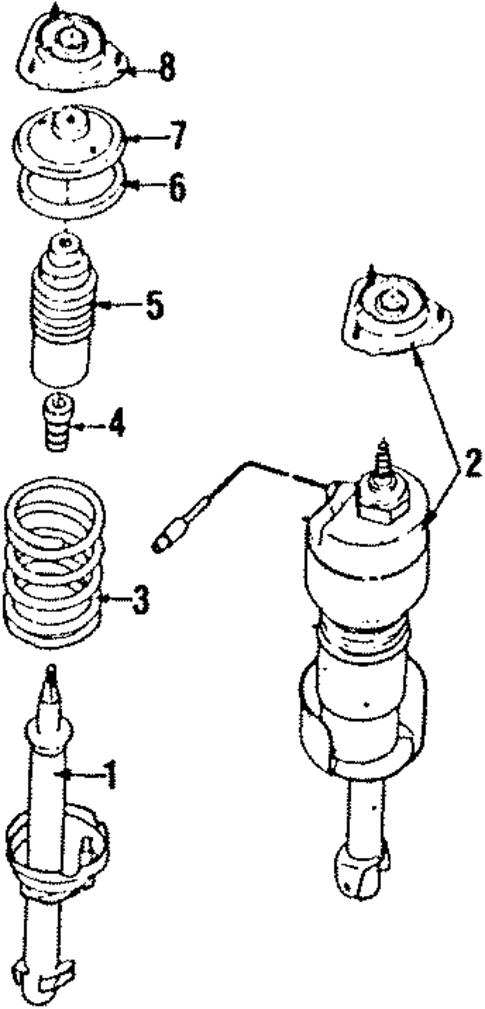 Suspension Components for 1991 Subaru XT #1