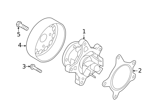 Water Pump for 2014 Kia Forte Koup #0