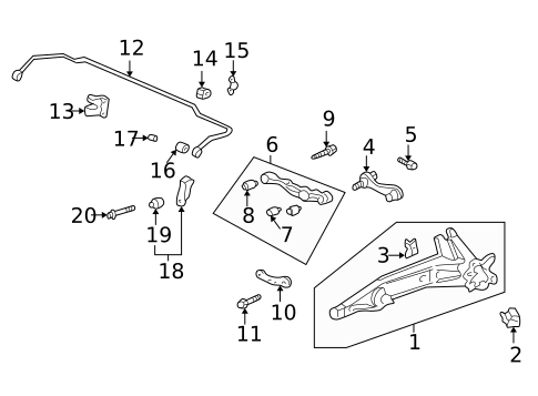 Rear Suspension for 1998 Acura Integra #0