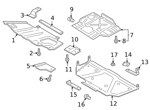 Bumper & Components - Front for 2018 Ford F-150 #1