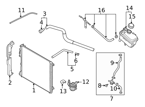 Radiator & Components for 2024 Genesis GV70 #0