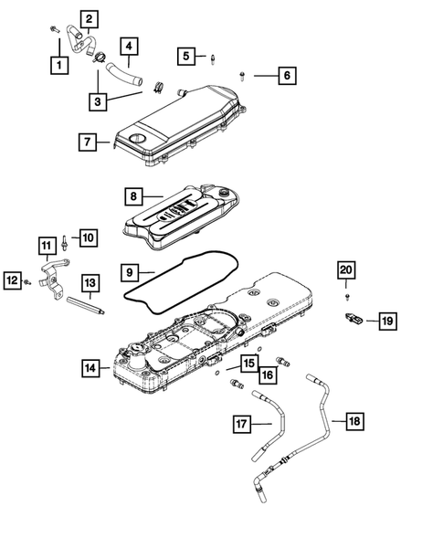 Crankcase Ventilation for 2013 Ram 3500 #0
