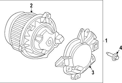 Blower Motor & Fan for 2024 Honda Pilot #1