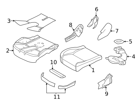 Driver Seat Components for 2018 Land Rover Range Rover #2