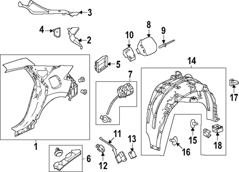 Quarter Panel & Components for 2025 Honda Civic #0