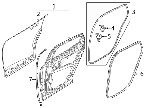 Door & Components for 2023 Genesis GV60 #1