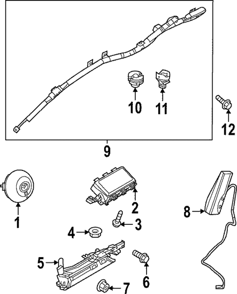 Air Bag Components for 2023 Mazda MX-30 EV #0