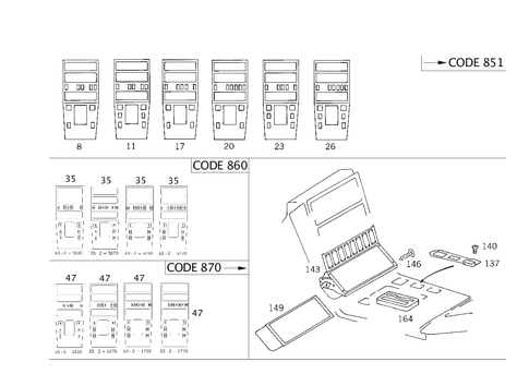 Wood Covering, Knotted Walnut Root; in Housing with Tray for 1993 Mercedes-Benz 600SL #1