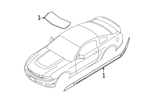Stripe Tape for 2013 Ford Mustang #10