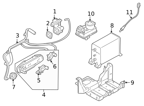 Emission Components for 2002 Mitsubishi Lancer #0