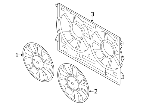Cooling Fan for 2022 Porsche Cayenne #1