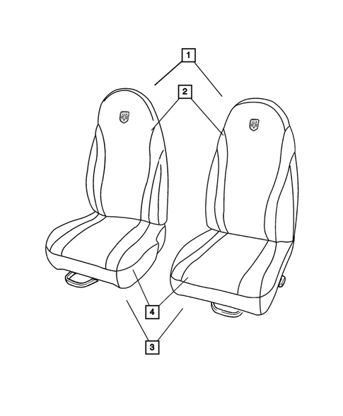 Front Seats and Attaching Parts for 2001 Dodge Dakota #2