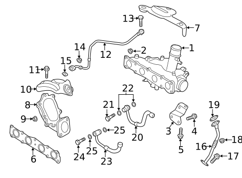 Turbocharger & Components for 2012 Hyundai Sonata #0
