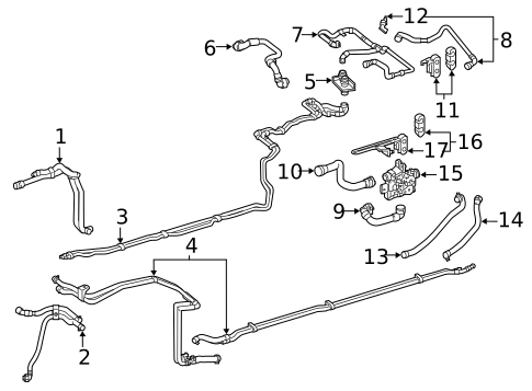 Inverter Cooling Components for 2018 Mercedes-Benz GLC350e #0