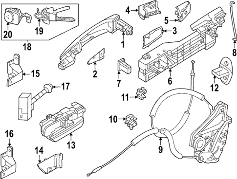 Lock & Hardware for 2023 Nissan ARIYA #0