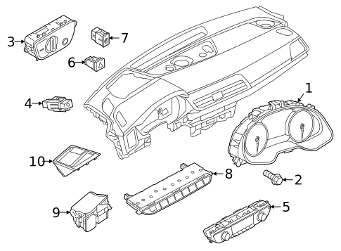 Cluster & Switches for 2024 Audi RS5 #1