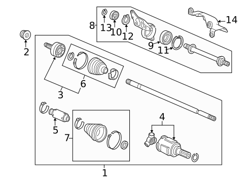 Drive Axles for 2016 Honda CR-Z #0