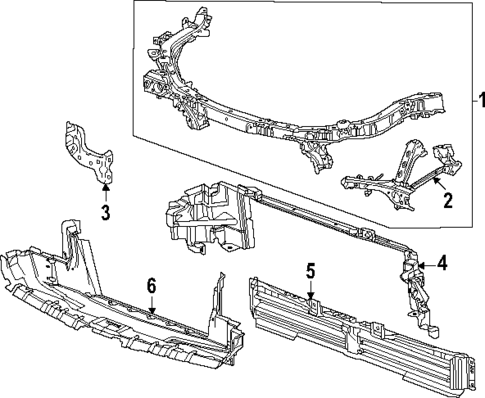 Radiator Support for 2024 Chevrolet Equinox EV #0
